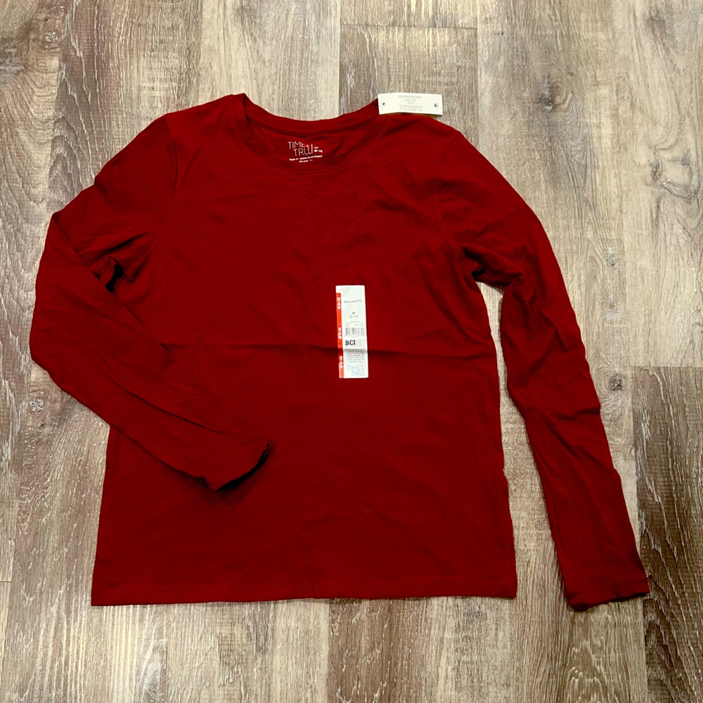 BRAND NEW BURGUNDY LONG SLEEVE